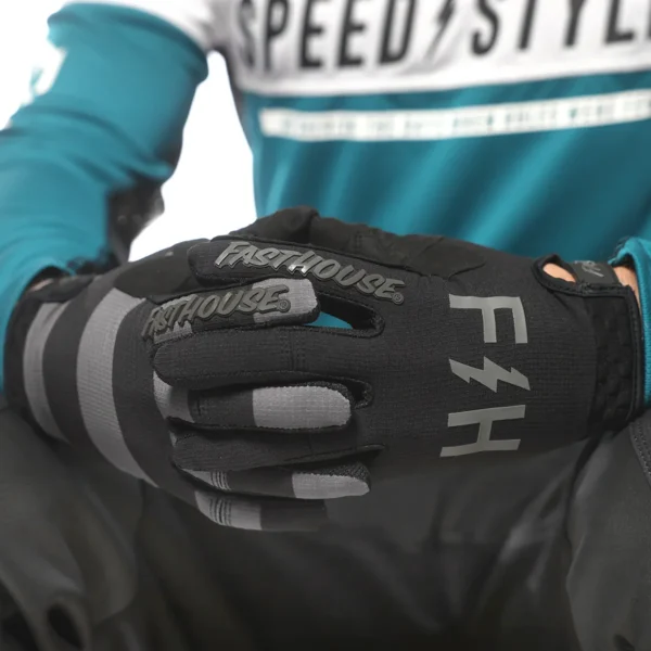 Speed Style Negro Gris - 6 Guantes - Speed Style Negro