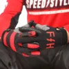 Speed Style Negro Rojo - 4 Guantes - Speed Style Negro Rojo